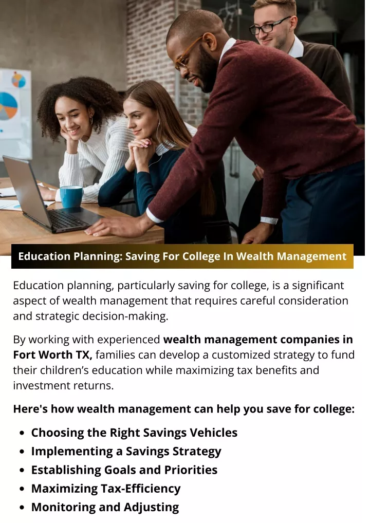 education planning saving for college in wealth