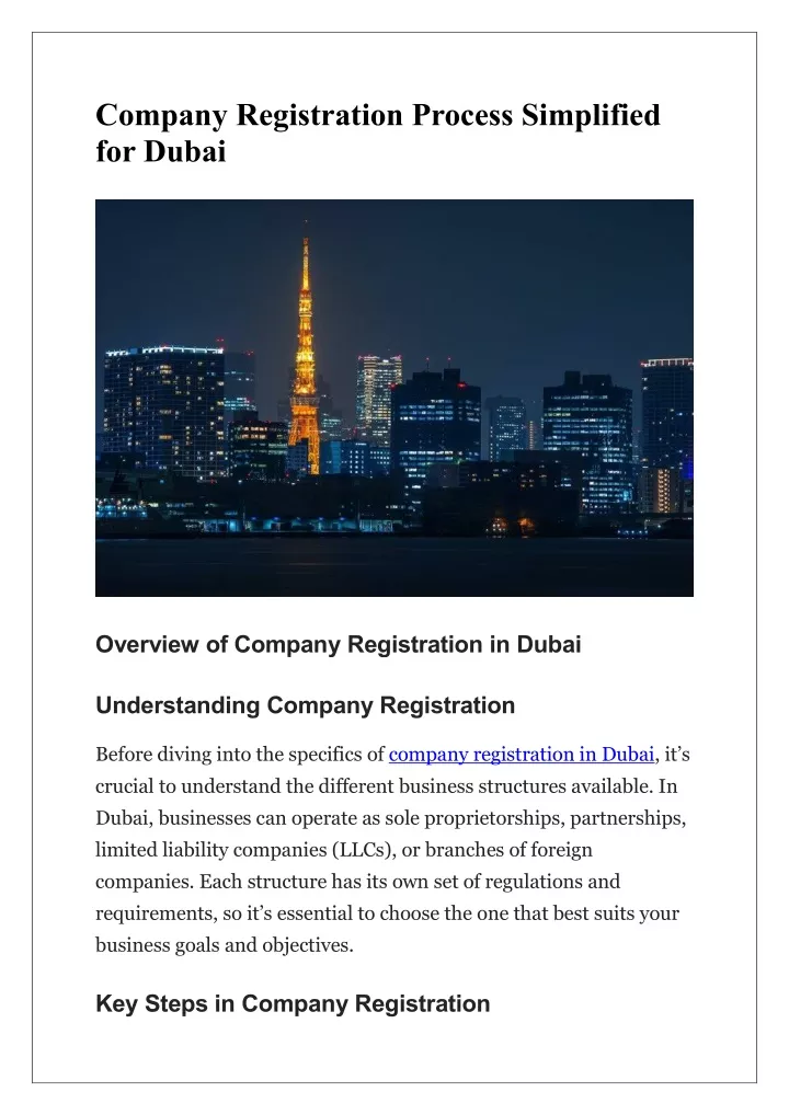 company registration process simplified for dubai