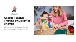 Abacus teacher Training_ DC