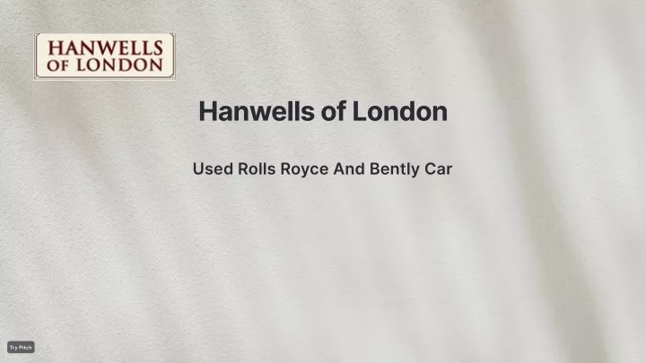 hanwells of london