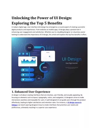 unlocking the power of ui design exploring