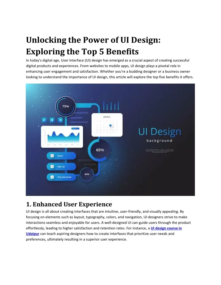 unlocking the power of ui design exploring