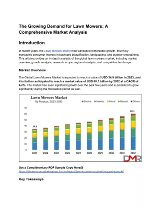 The Growing Demand for Lawn Mowers_ A Comprehensive Market Analysis