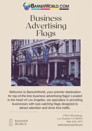 Business Advertising Flags at Banner World