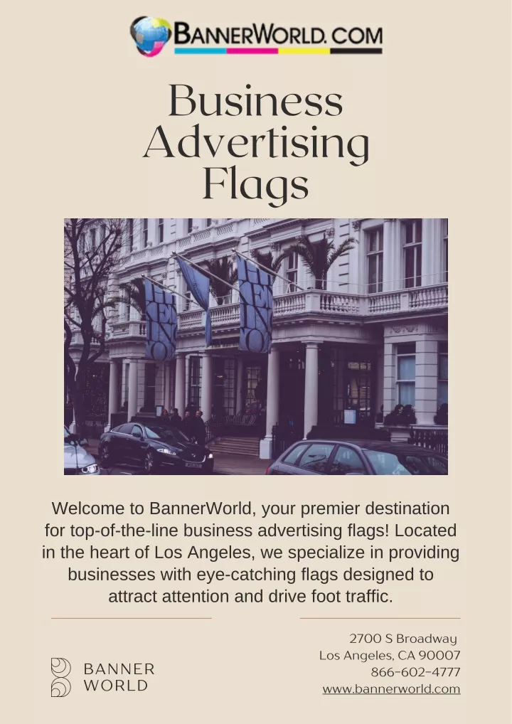 business advertising flags