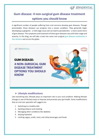 Gum disease - 4 non-surgical gum disease treatment options you should know