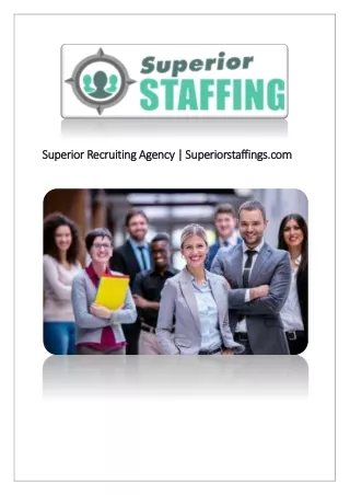 Superior Recruiting Agency | Superiorstaffings.com