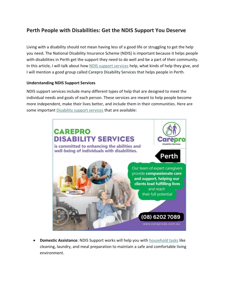 perth people with disabilities get the ndis