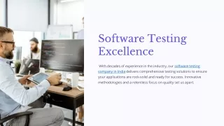 software testing excellence