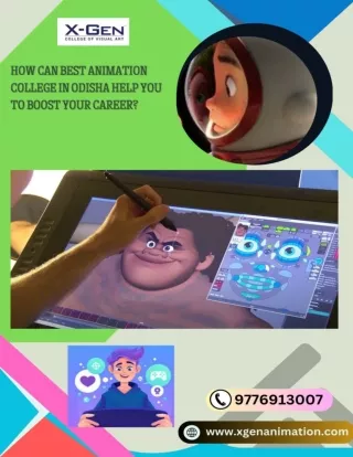 How can Best Animation College in Odisha help you to boost your career