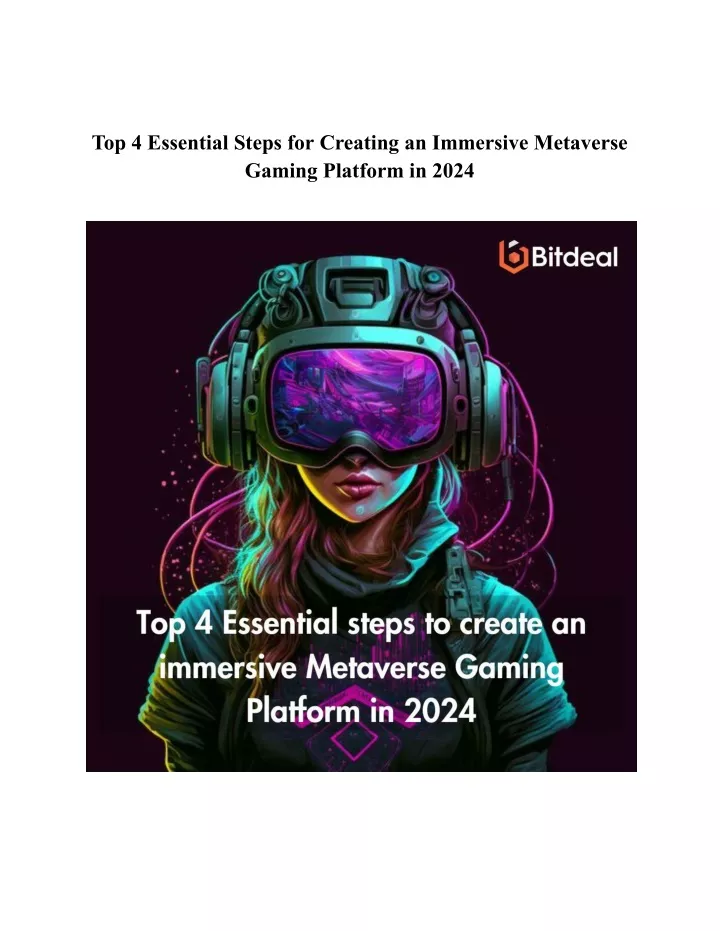 top 4 essential steps for creating an immersive