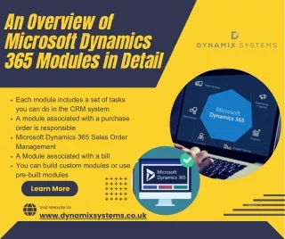 an overview of microsoft dynamics 365 modules