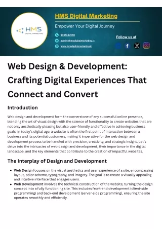 Web Design & Development services in kumbakonam, Web Design & Development servic