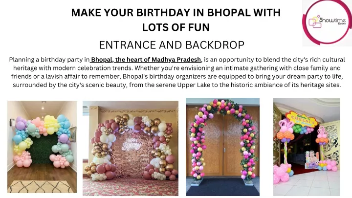 make your birthday in bhopal with lots