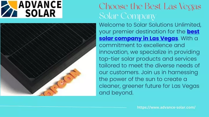 choose the best las vegas solar company