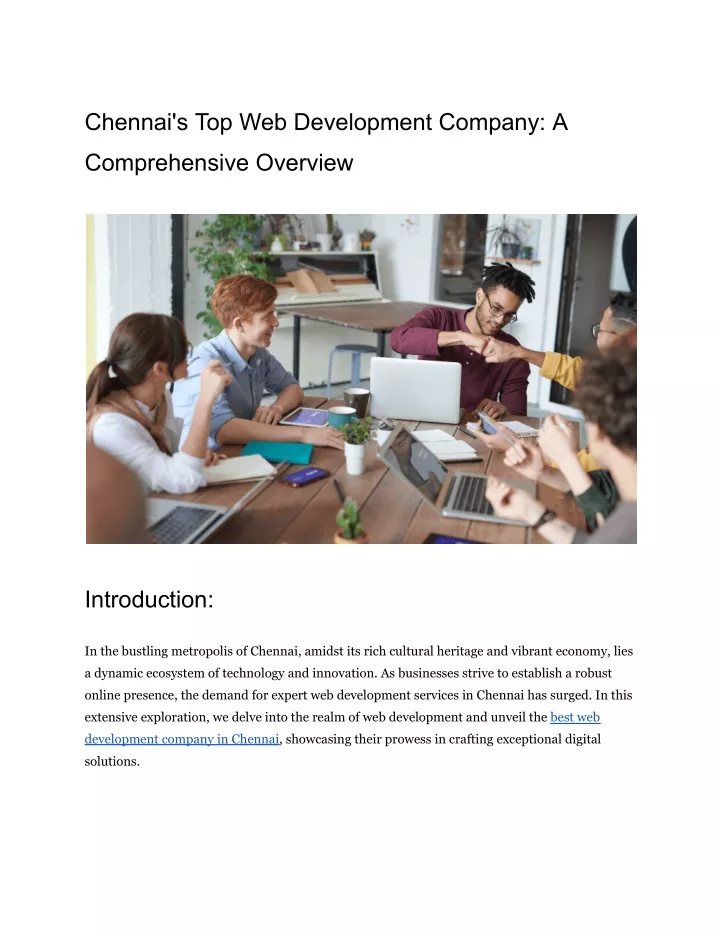 chennai s top web development company a