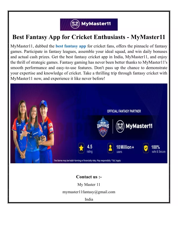 best fantasy app for cricket enthusiasts