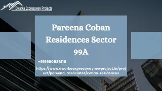 Pareena Coban Residences Sector 99A (1)