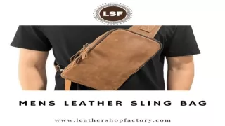 men's sling bags leather - Leather Shop Factory