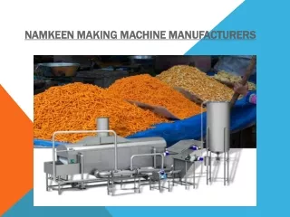 Namkeen Making Machine Manufacturers in India