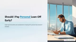 Should I Pay Personal Loan Off Early?