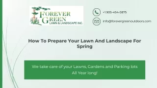 How To Prepare Your Lawn And Landscape For Spring