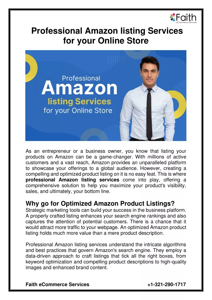 professional amazon listing services for your