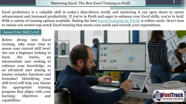 mastering excel the best excel training in perth