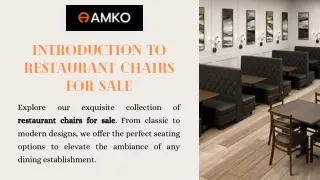introduction to restaurant chairs for sale