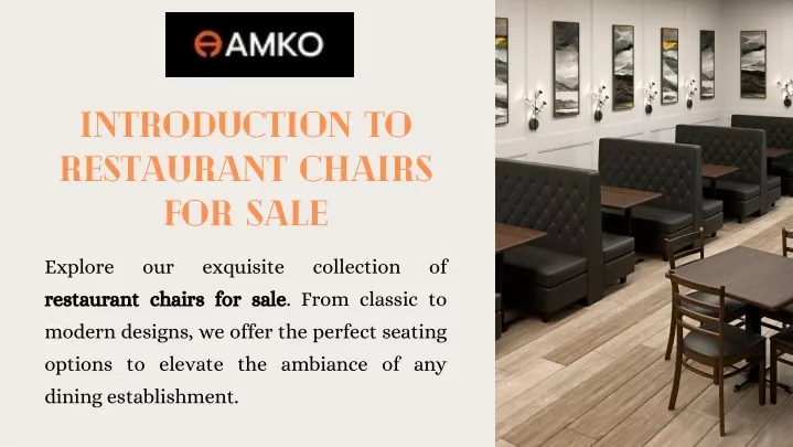 introduction to restaurant chairs for sale