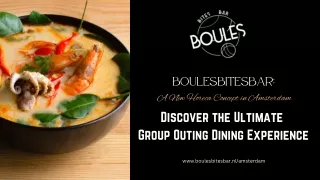 Discover the Ultimate Group Outing Dining Experience