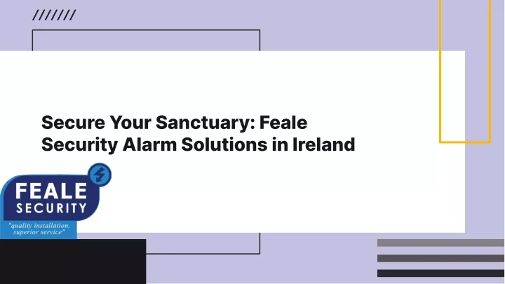 secure your sanctuary feale security alarm