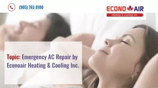 Emergency AC Repair by Econoair Heating & Cooling Inc