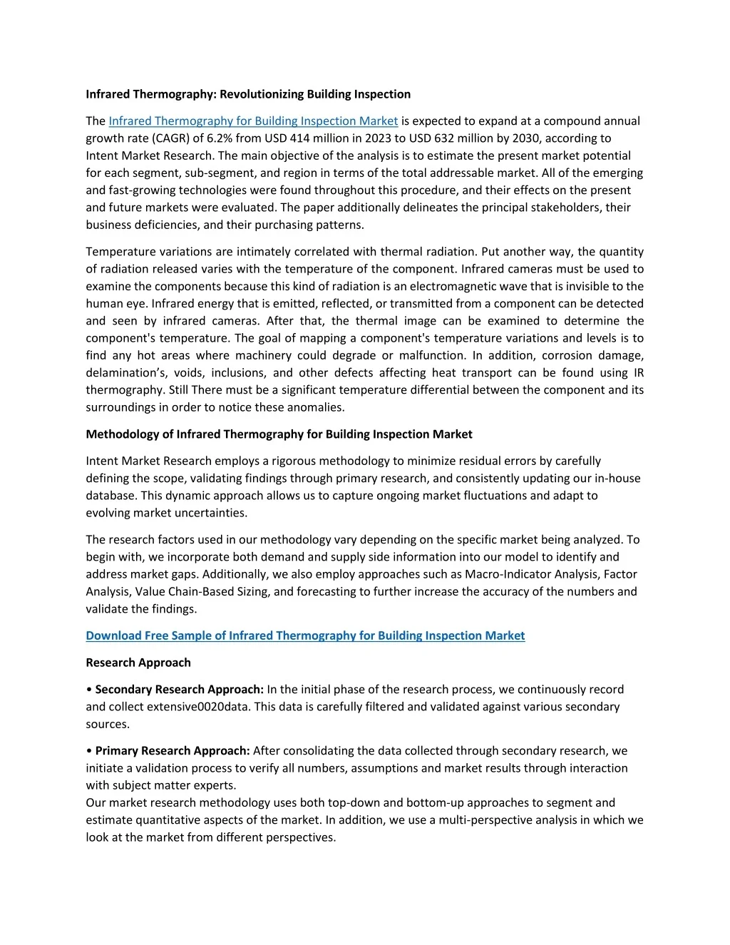 PPT - Infrared Thermography for Building Inspection Market PowerPoint ...