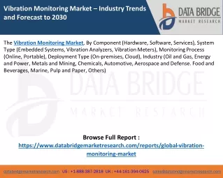 vibration monitoring market industry trends