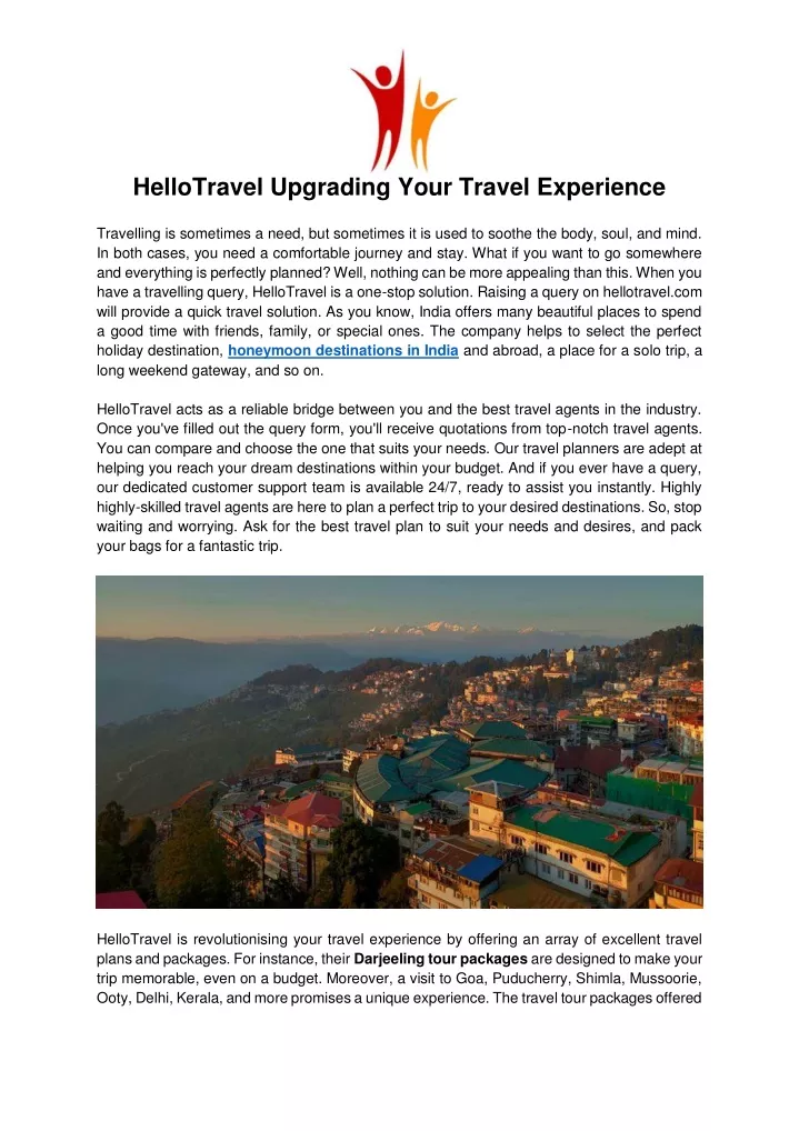 hellotravel upgrading your travel experience