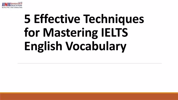 5 effective techniques for mastering ielts english vocabulary