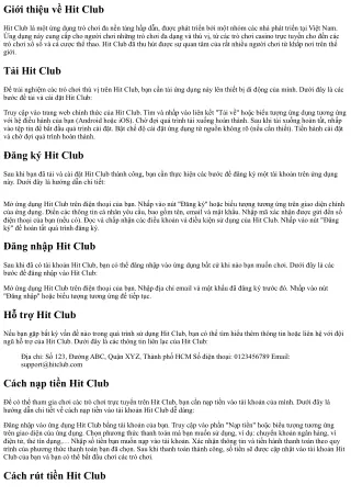 Hướng dẫn cách nạp tiền vào tài khoản Hit Club dễ dàng