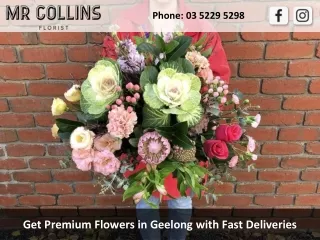Get Premium Flowers in Geelong with Fast Deliveries