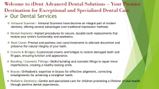 Enhancing Oral Health Expert Oral Surgery Services in the Heart of Belathur