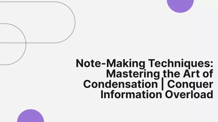 note making techniques mastering