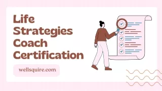 Life Strategies Coach Certification