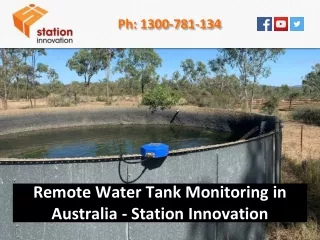 Remote Water Tank Monitoring in Australia - Station Innovation