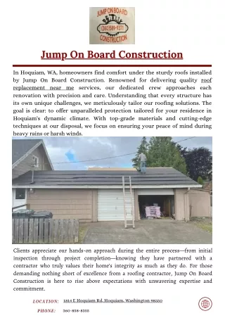 Jump On Board Construction