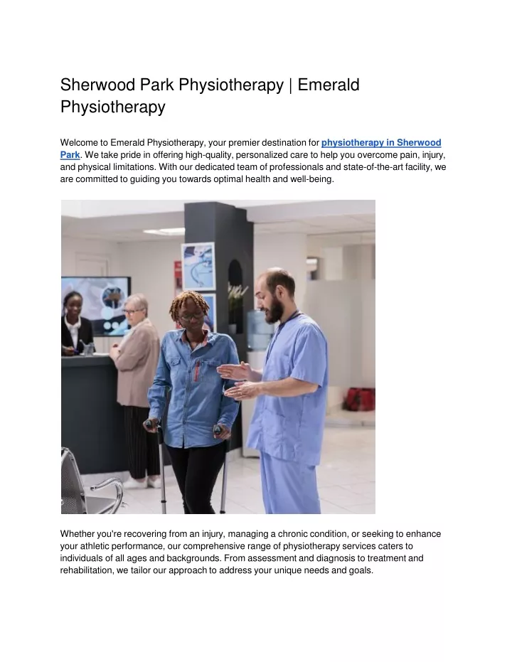 sherwood park physiotherapy emerald physiotherapy