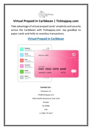 virtual prepaid in caribbean ticktappay com