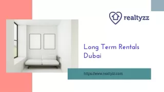 Long Term Rentals Dubai - www.realtyzz.com