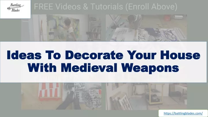 ideas to decorate your house with medieval weapons