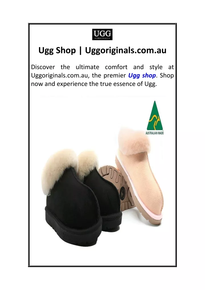 ugg shop uggoriginals com au