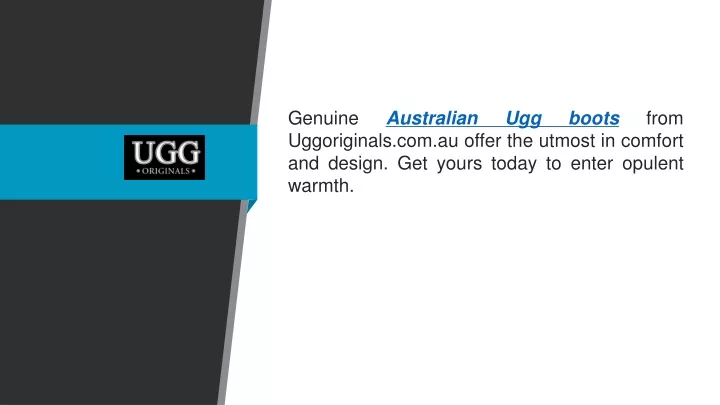 genuine australian ugg boots from uggoriginals